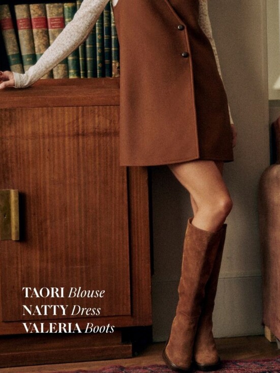 Sezane Shoes - NWT Sezane Valeria Boots Hazelnut - Size 7